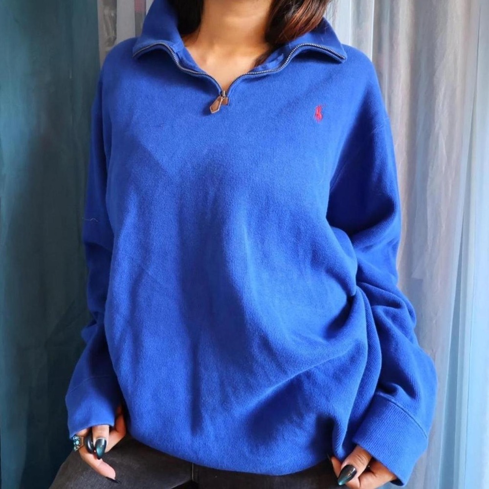 90s Polo Ralph Lauren Quarter Zip Sweater